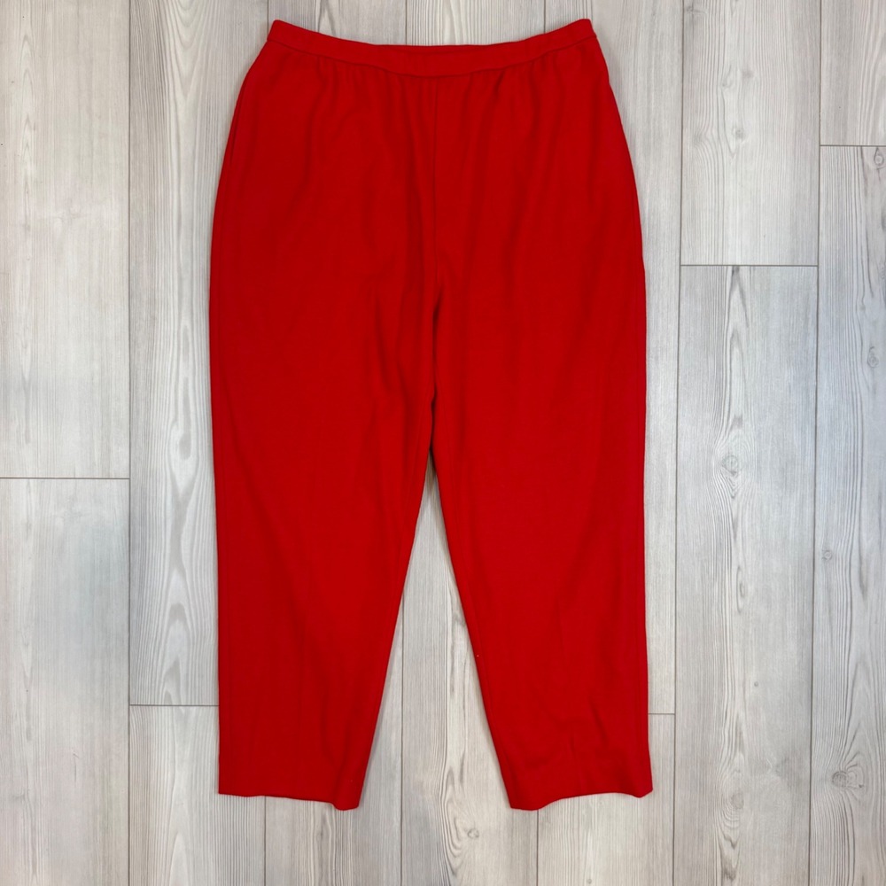 Bleyle Vintage Red 100% Wool Trousers Straight Leg Pants Size 20